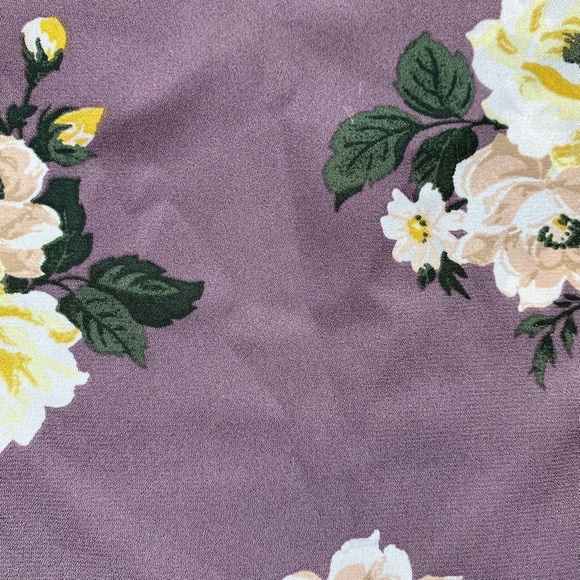 Torrid Women's Harper Floral 3/4 Sleeve Pullover Blouse Size 2 Purple - Picture 7 of 13